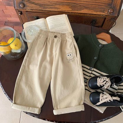 ロングパンツ・スウェットパンツ キッズパンツ キャラクターアップリケロングルーズパンツ【mh-0008542】