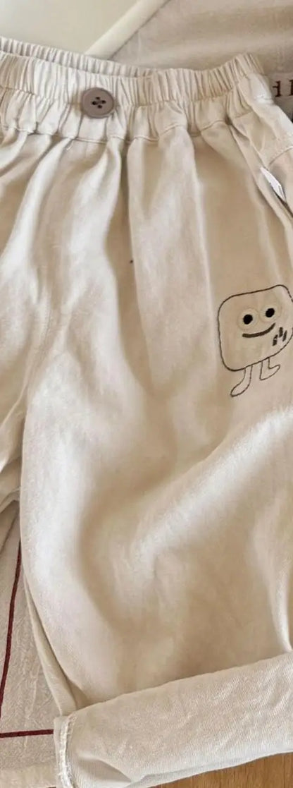 ロングパンツ・スウェットパンツ キッズパンツ キャラクターアップリケロングルーズパンツ【mh-0008542】