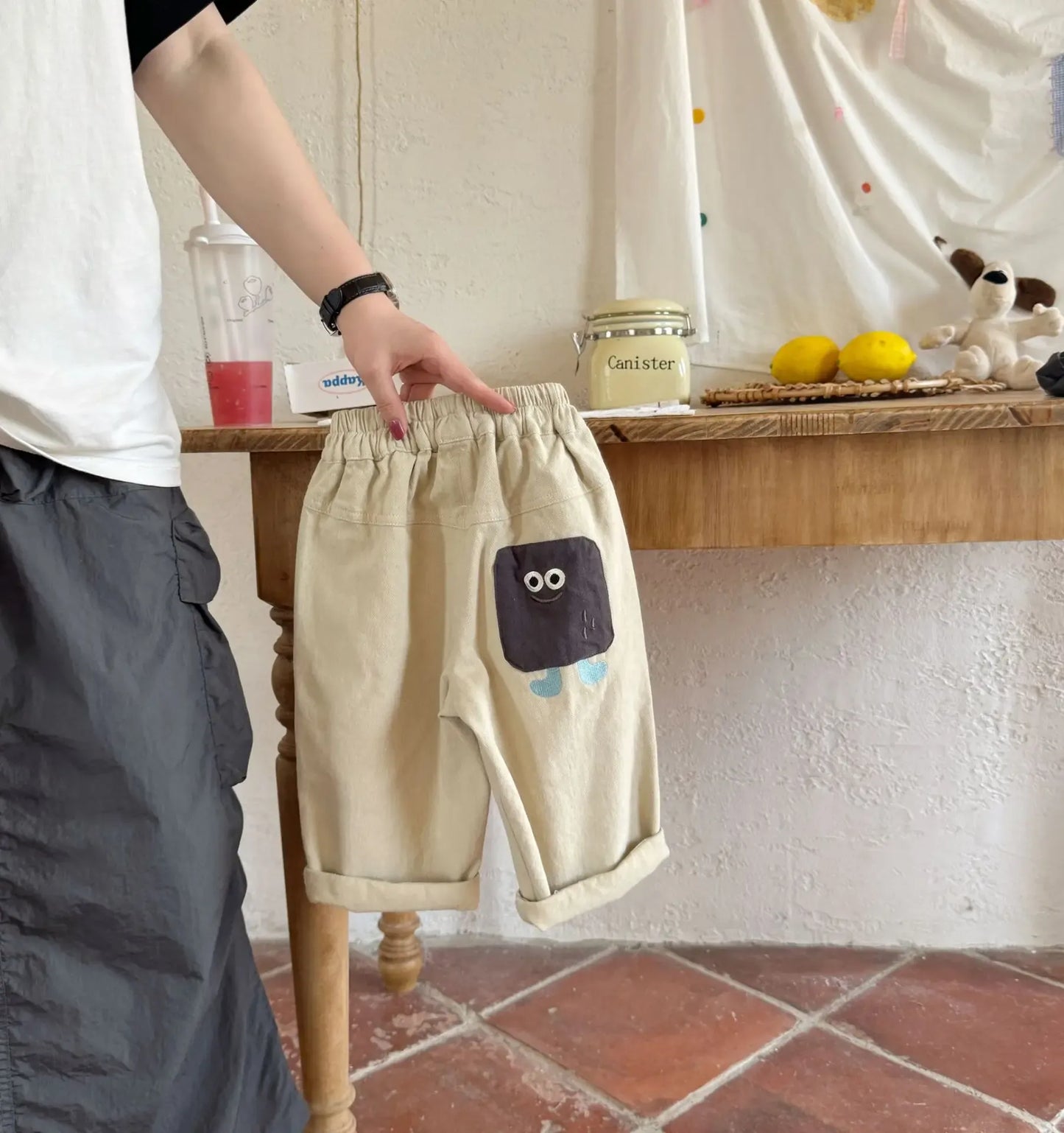 ロングパンツ・スウェットパンツ キッズパンツ キャラクターアップリケロングルーズパンツ【mh-0008542】