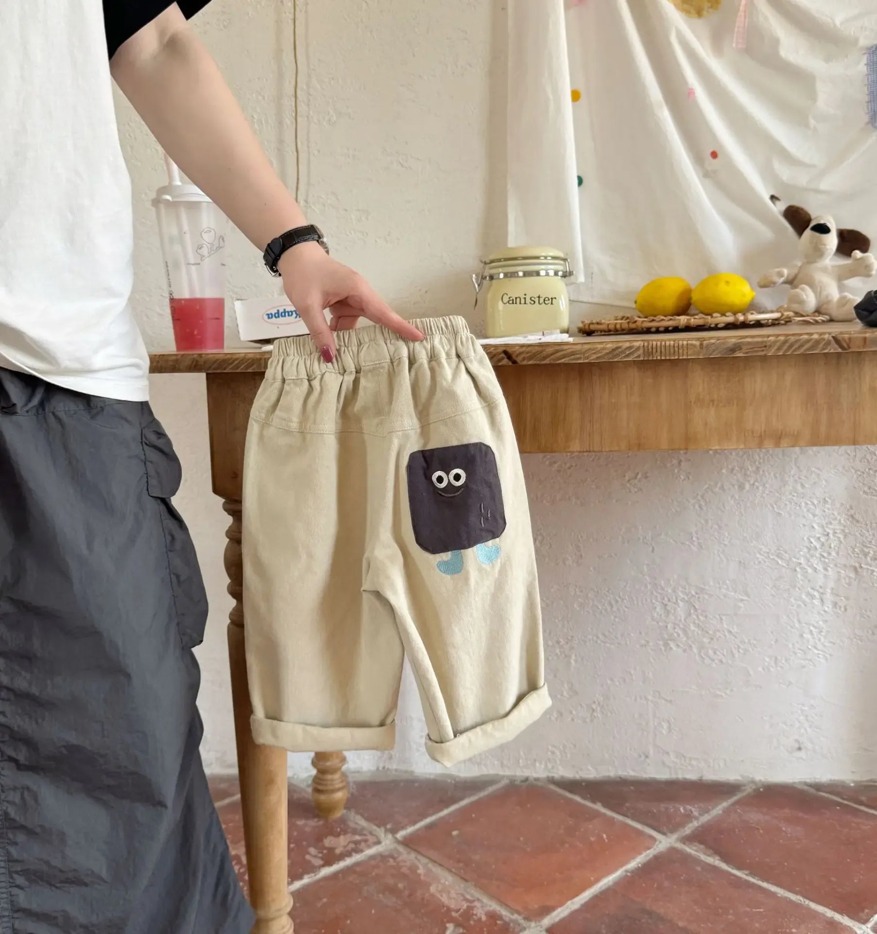 ロングパンツ・スウェットパンツ キッズパンツ キャラクターアップリケロングルーズパンツ【mh-0008542】