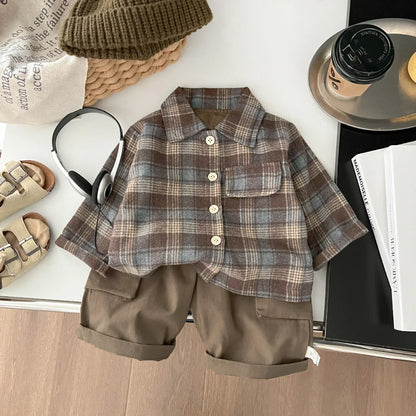 ロングパンツ・スウェットパンツ ベビーキッズパンツ シンプルベーシックルーズカーゴパンツ【mh-0008681】