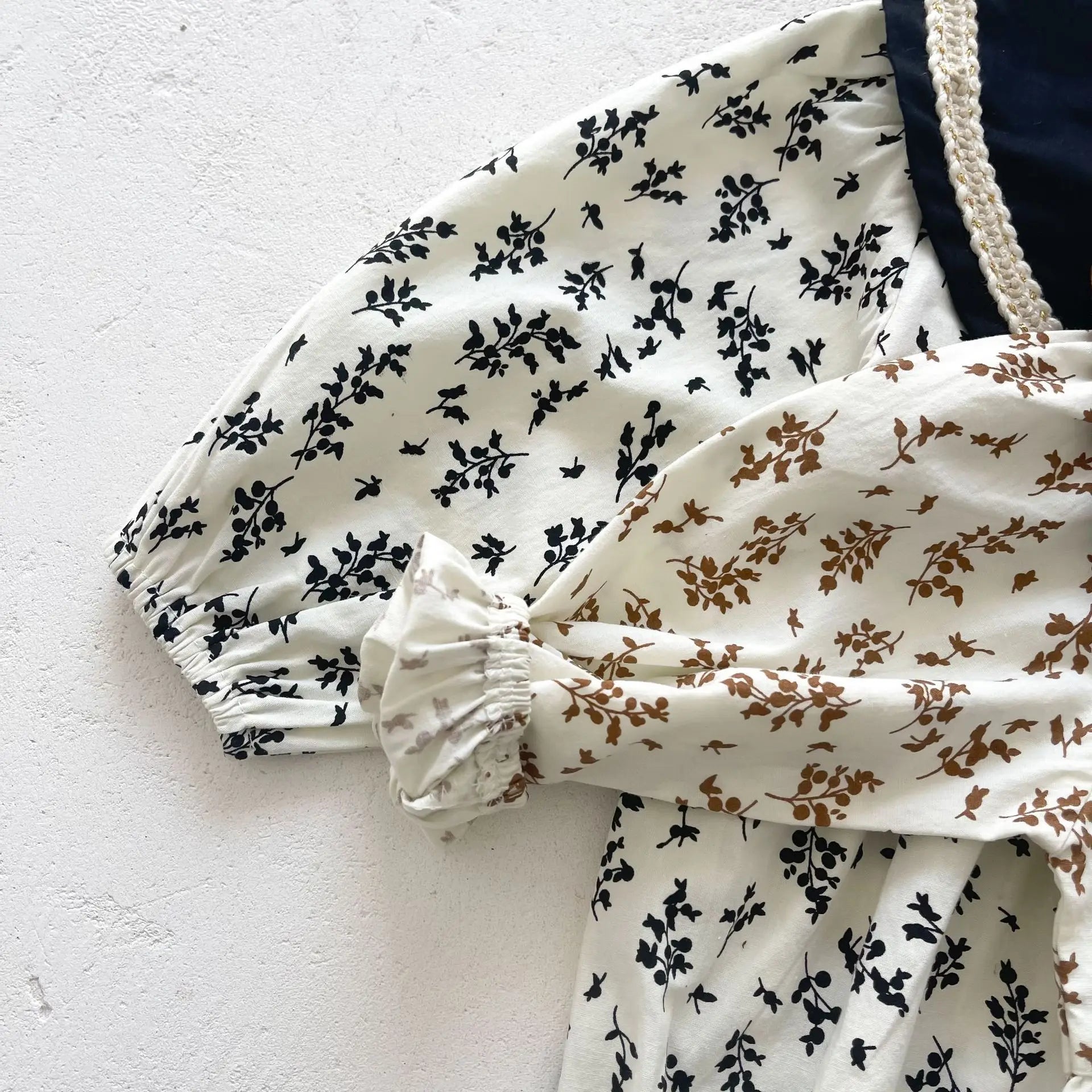 長袖ロンパース ベビー フラワー 長袖 ロンパース ボンネット セット【mh0000614】