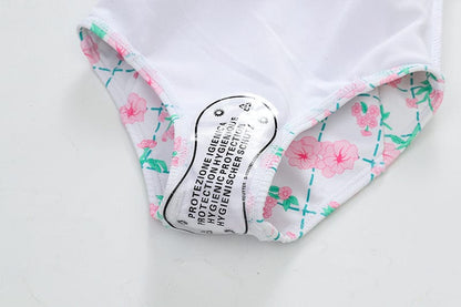 ベビー用水着 キッズ 水着 長袖 ワンピース フリル フラワー 花柄 チェック スイムウェア 帽子 セット ガールズ【mh0001992】