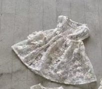 ノースリーブワンピース ベビー レース 刺繍 オーバー エプロン ドレス ワンピース ガールズ【mh0002434】