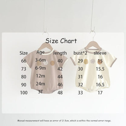 半袖ロンパース ベビー プリント 半袖 ロンパース ユニセックス【mh0002444】