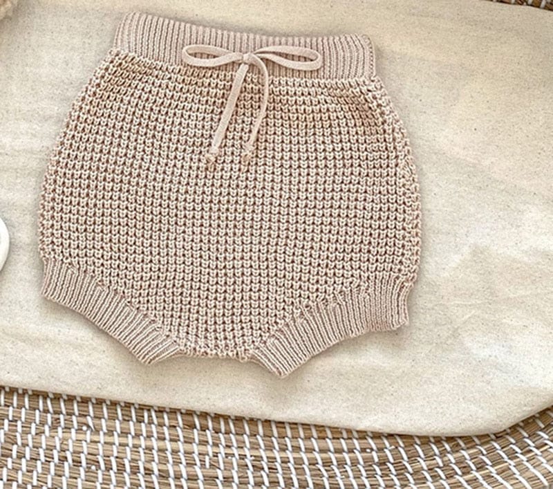 カーディガン・パーカー ベビー ニットフーディ ブルマパンツ 単品 ぽんぽん フード付きパーカー ベージュ ユニセックス 男の子 女の子【mh0002827】