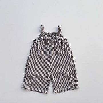 サロペットパンツ・サスペンダーパンツ キッズ サロペットパンツ ボーダー サスペンダーパンツ ワイドルーズパンツ ユニセックス 男の子 女の子 子供服【mh0002905】