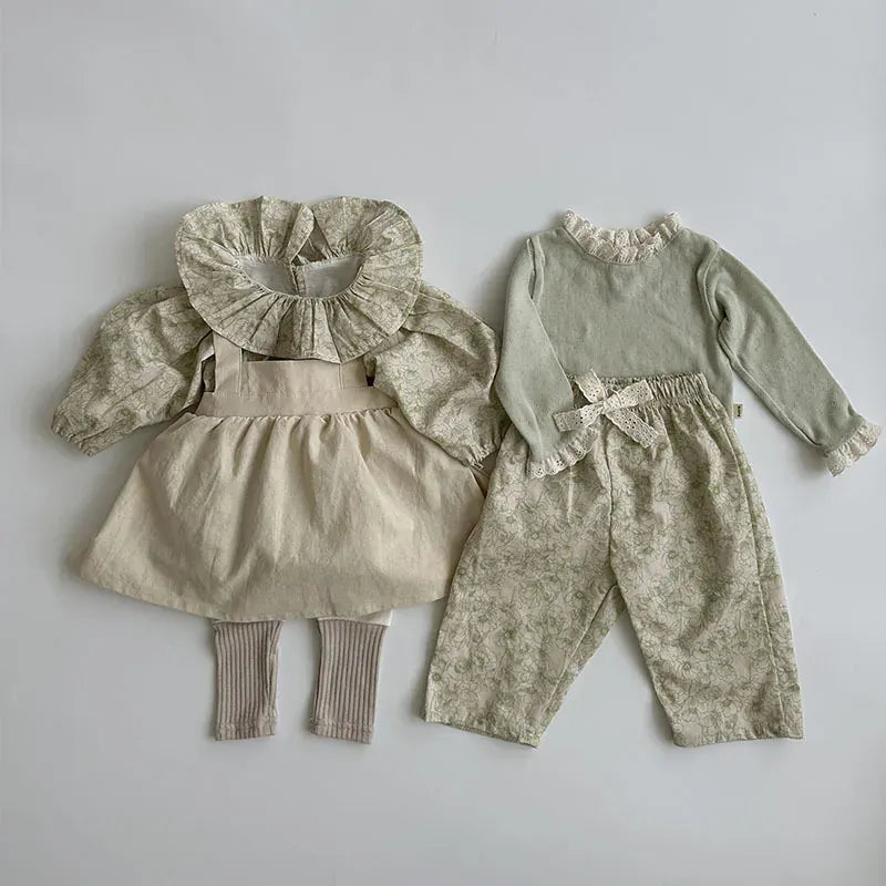 ロングパンツ・スウェットパンツ ベビーパンツ レース刺繍 ロングパンツ リボン サマーパンツ【mh0004810】