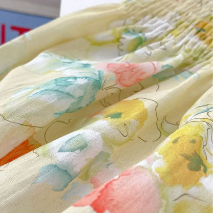 ノースリーブロンパース ベビーロンパース ノースリーブシャーリングボディスーツ＋帽子セット フラワー花柄プリント【mh0005107】