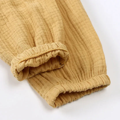 ロングパンツ・スウェットパンツ キッズパンツ サマーパンツ ルーズロングパンツ エアリーパンツ シンプルベーシック 蚊よけ 外遊びパンツ【mh0005233】