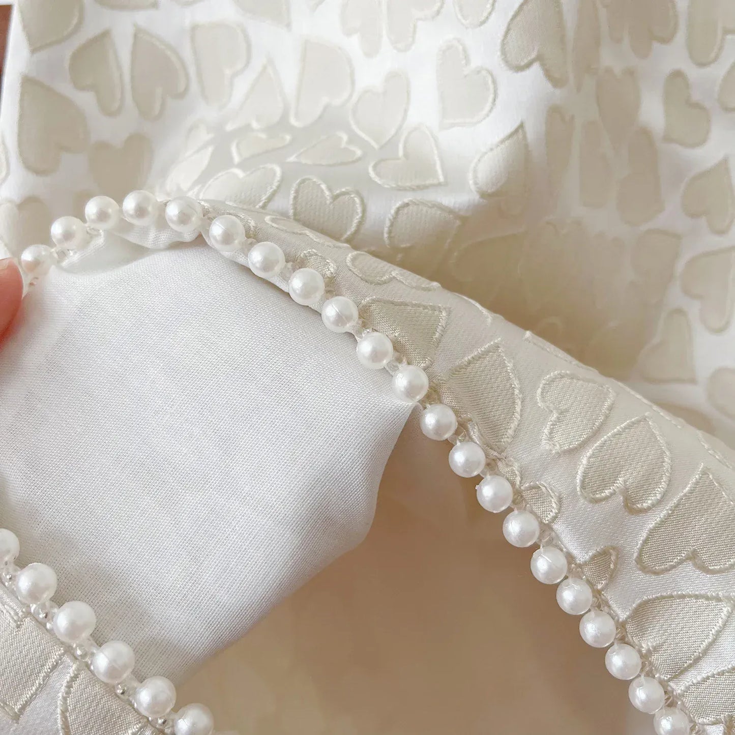 ノースリーブワンピース キッズワンピース ノースリーブハートプリント ドレスワンピース バックリボン パーティ お出かけ ベージュ【mh0006046】