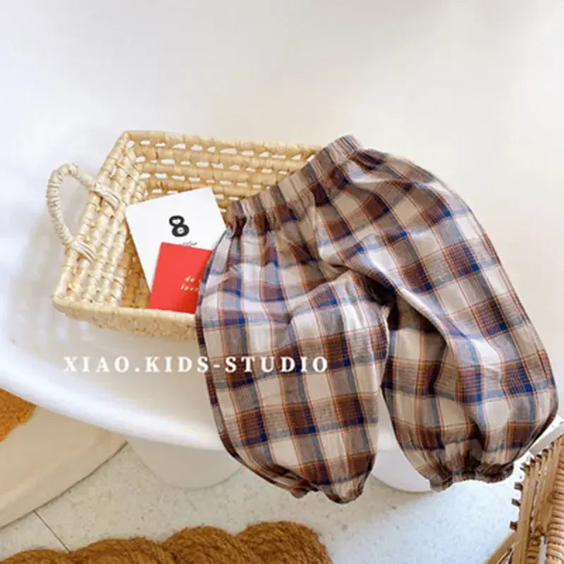 ロングパンツ・スウェットパンツ キッズパンツ サマールーズロングパンツ 幾何学/レターロゴ/コアラ/ダイヤチェック/ストライププリント【mh0006098】