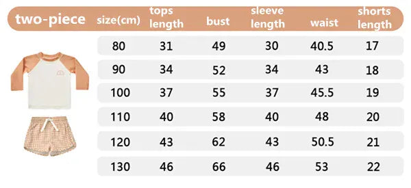 ベビー用水着 キッズ水着 セパレートセット 長袖トップス+ショートパンツ ボーイズ ラッシュガード スイムウェア【mh0006163】