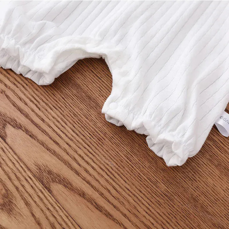 ノースリーブロンパース ベビーロンパース タンク ノースリーブジャンプスーツ ベアくまワッペン【mh0006255】