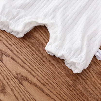 ノースリーブロンパース ベビーロンパース タンク ノースリーブジャンプスーツ ベアくまワッペン【mh0006255】