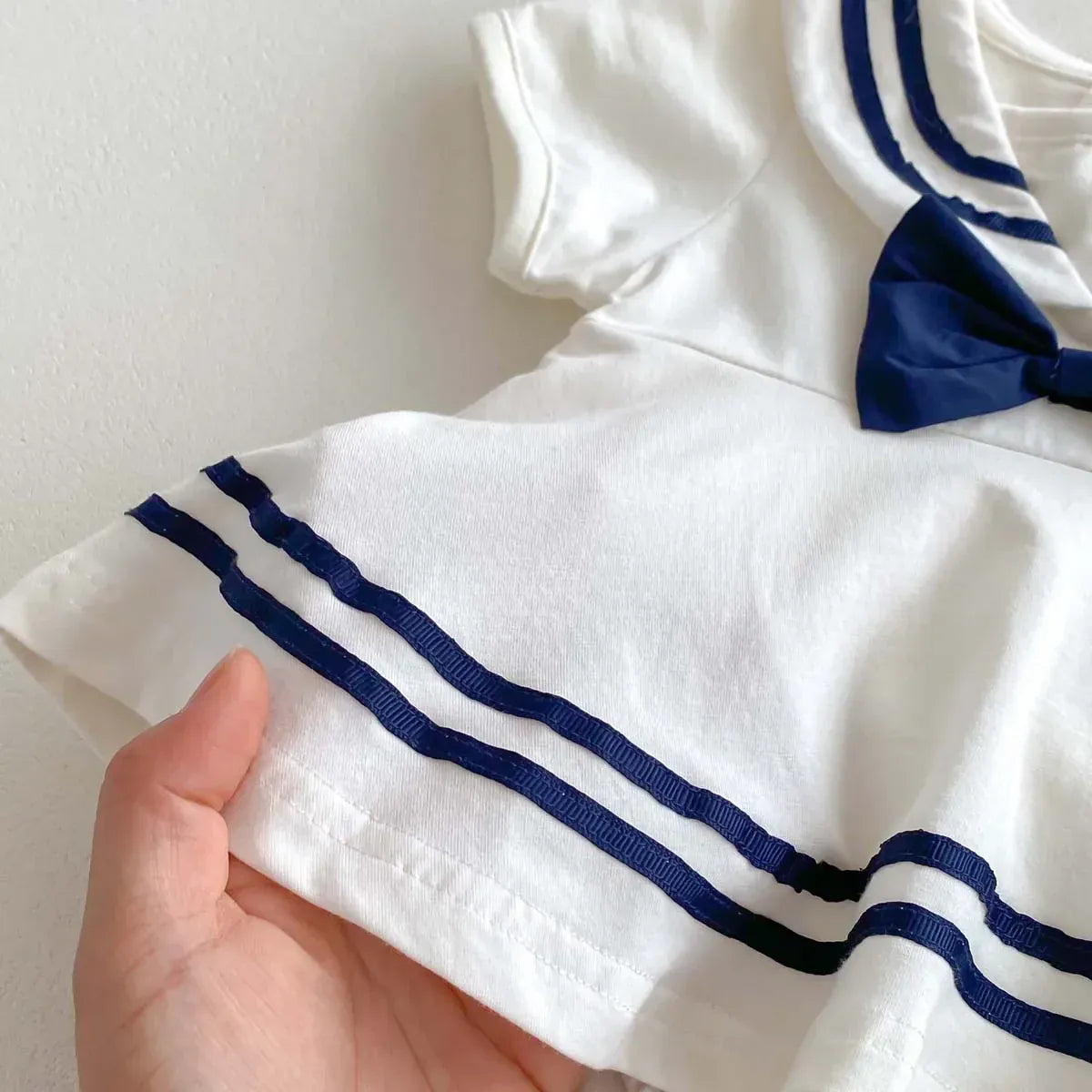 半袖ロンパース ベビーロンパース 半袖ボディスーツ セーラー服 ワンピース【mh0006270】