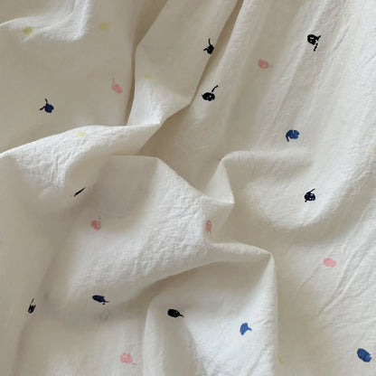 半袖ロンパース ベビーロンパース 半袖ルーズボディスーツ カラフル刺繍【mh0006299】