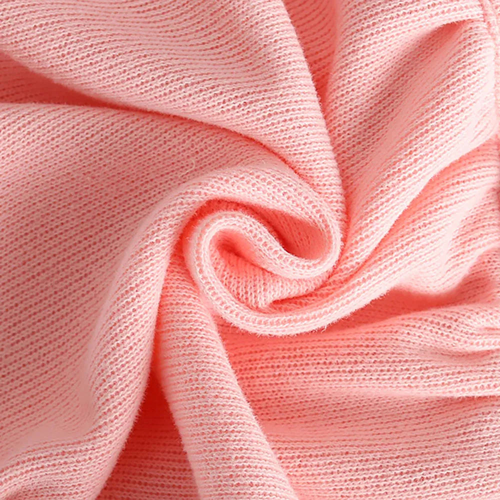 長袖ロンパース ベビーロンパース リボンヘアバンドセット ドッキング長袖ボディスーツ フリル リボン チェリー ピンク【mh0006457】