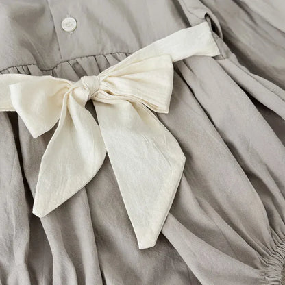 長袖ロンパース ベビーロンパース 長袖パフスリーブボディスーツ スタンドフリルカラー【mh0006488】