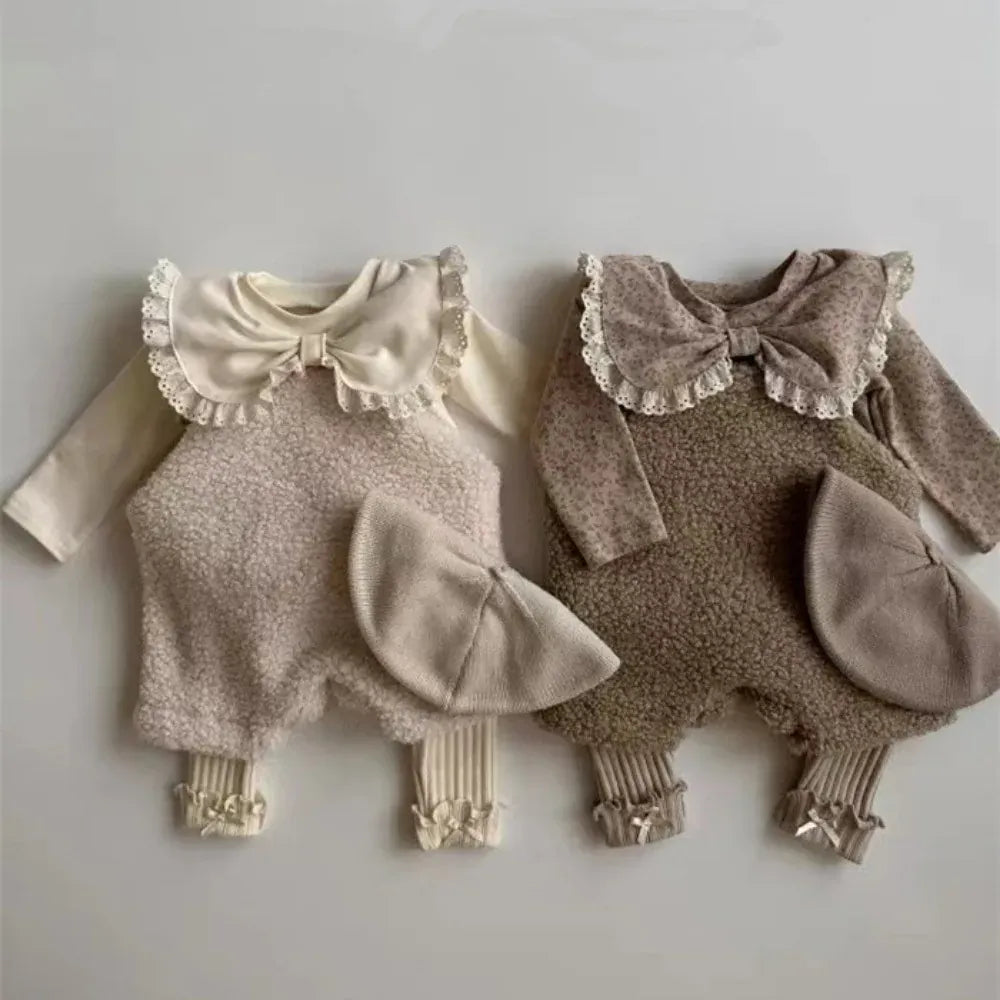 レギンスパンツ ベビーパンツ 裾リボンフリルリブレギンスパンツ【mh0007640】