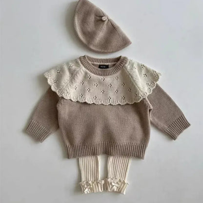 レギンスパンツ ベビーパンツ 裾リボンフリルリブレギンスパンツ【mh0007640】