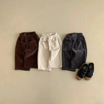 ロングパンツ・スウェットパンツ ベビーパンツ コーデュロイワイドルーズパンツ【mh0007641】