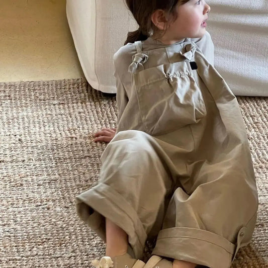 サロペットパンツ・サスペンダーパンツ キッズサロペット ビッグシルエットルーズオーバーオールパンツ【mh0007658】