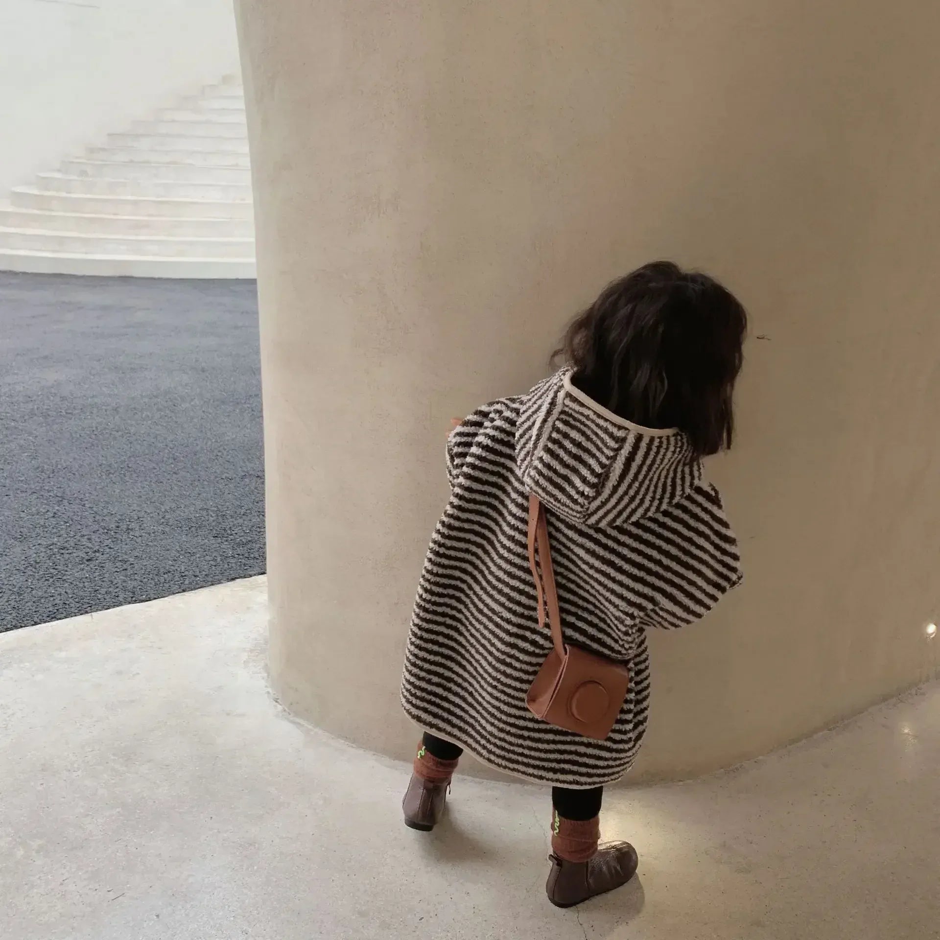 ショートコート・ジャケット・ジャンパー キッズアウター フーディボーダービッグシルエットコート【mh0007690】