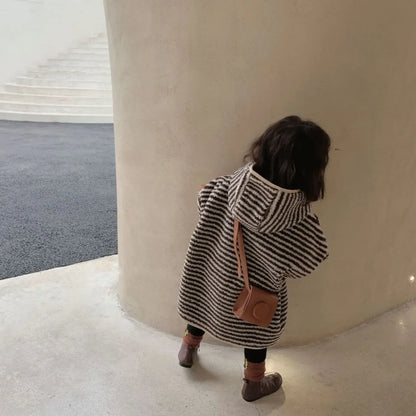 ショートコート・ジャケット・ジャンパー キッズアウター フーディボーダービッグシルエットコート【mh0007690】