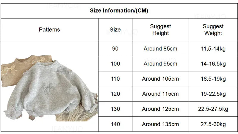 ニット・セーター キッズトップス リボン長袖ニットセーター【mh0007694】