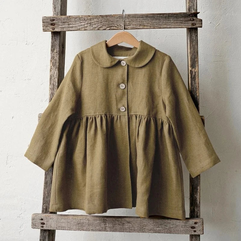 ショートコート・ジャケット・ジャンパー キッズアウター レトロフレア長袖ドレスコート【mh0007702】