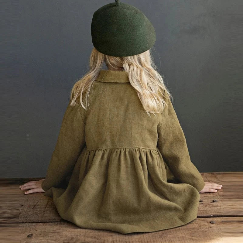 ショートコート・ジャケット・ジャンパー キッズアウター レトロフレア長袖ドレスコート【mh0007702】