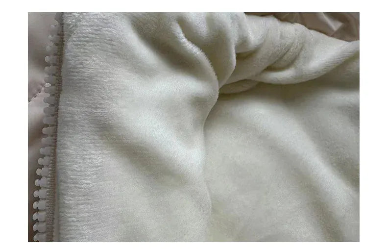 アウタージャンプスーツ ベビーアウタージャンプスーツ なみなみキルティングくま耳フーディジップアップ防寒ロンパース【mh0007796】