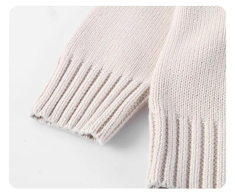 ニット・セーター キッズトップス ニットフーディシンプルプルオーバーパーカーセーター【mh0007879】