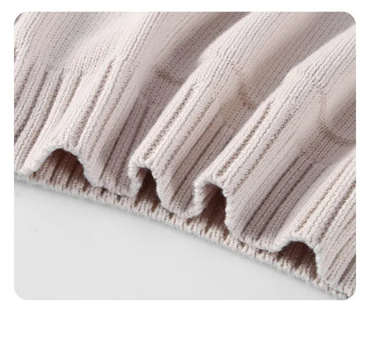 ニット・セーター キッズトップス ニットフーディシンプルプルオーバーパーカーセーター【mh0007879】