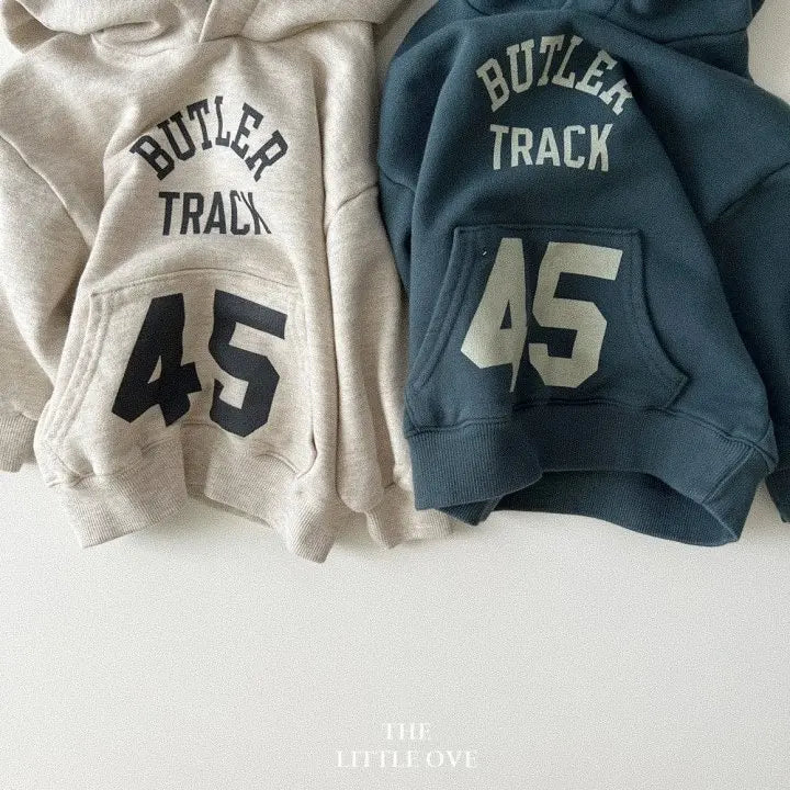 トレーナー・フーディ ベビートップス レターロゴプリントポケットフーディ長袖スウェットパーカー【mh0007953】