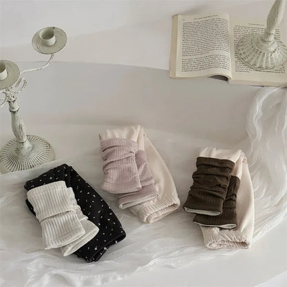 レギンスパンツ ベビーパンツ レッグウォーマードッキング裏フリースレギンスパンツ【mh0008009】