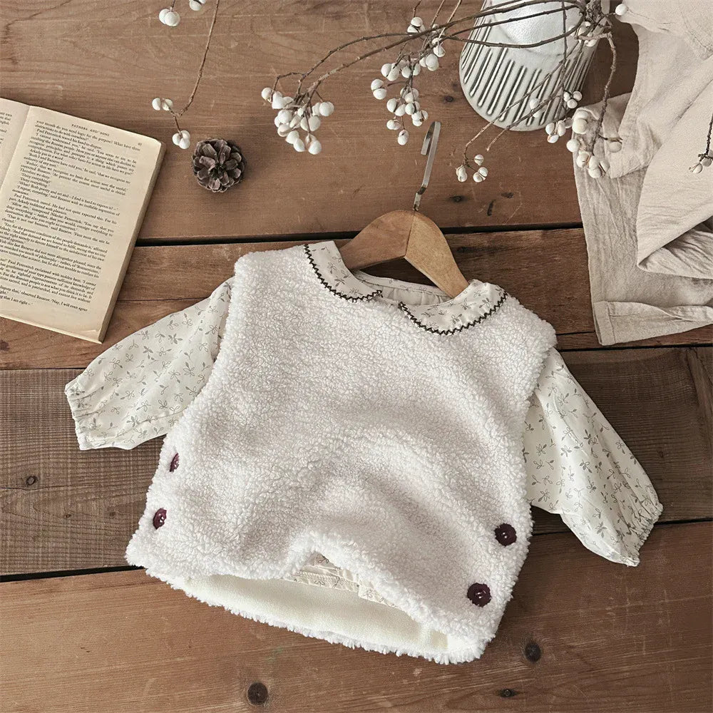 ベスト ベビーベスト ボアフリースもこもこジレベスト【mh0008014】