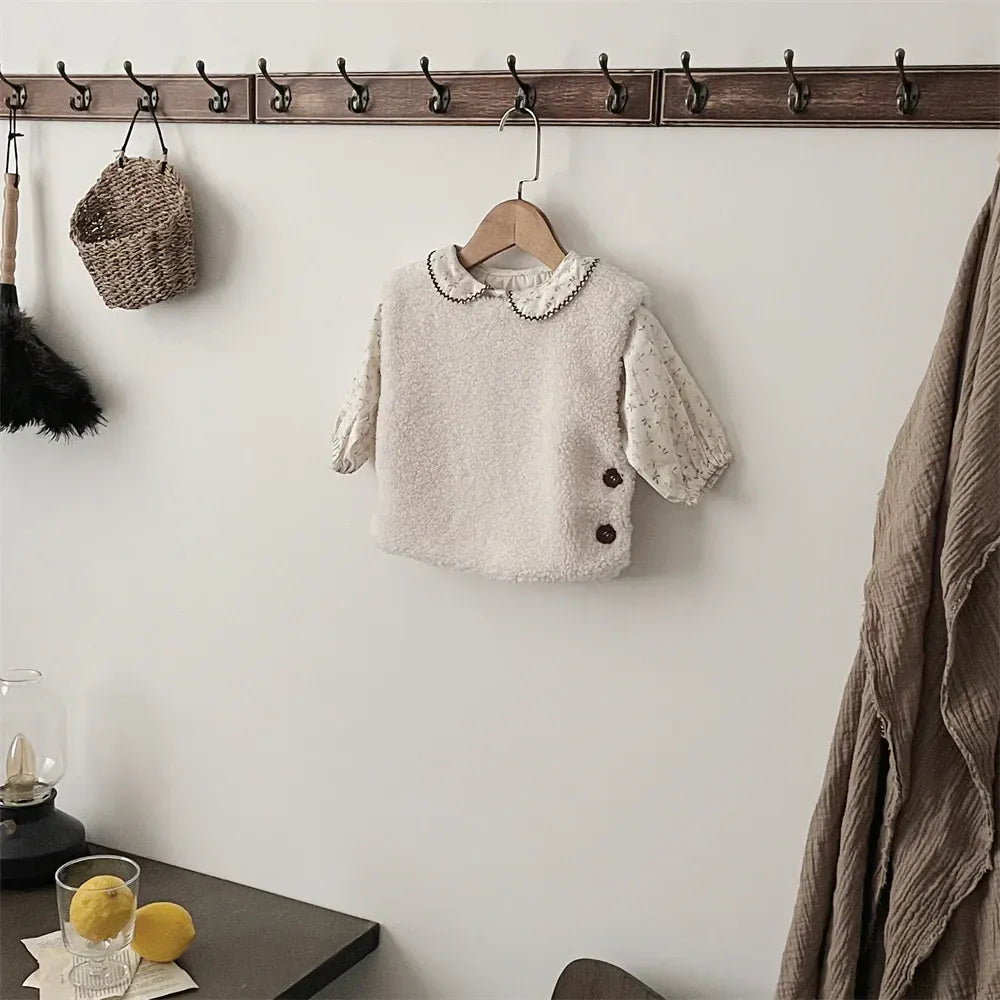 ベスト ベビーベスト ボアフリースもこもこジレベスト【mh0008014】