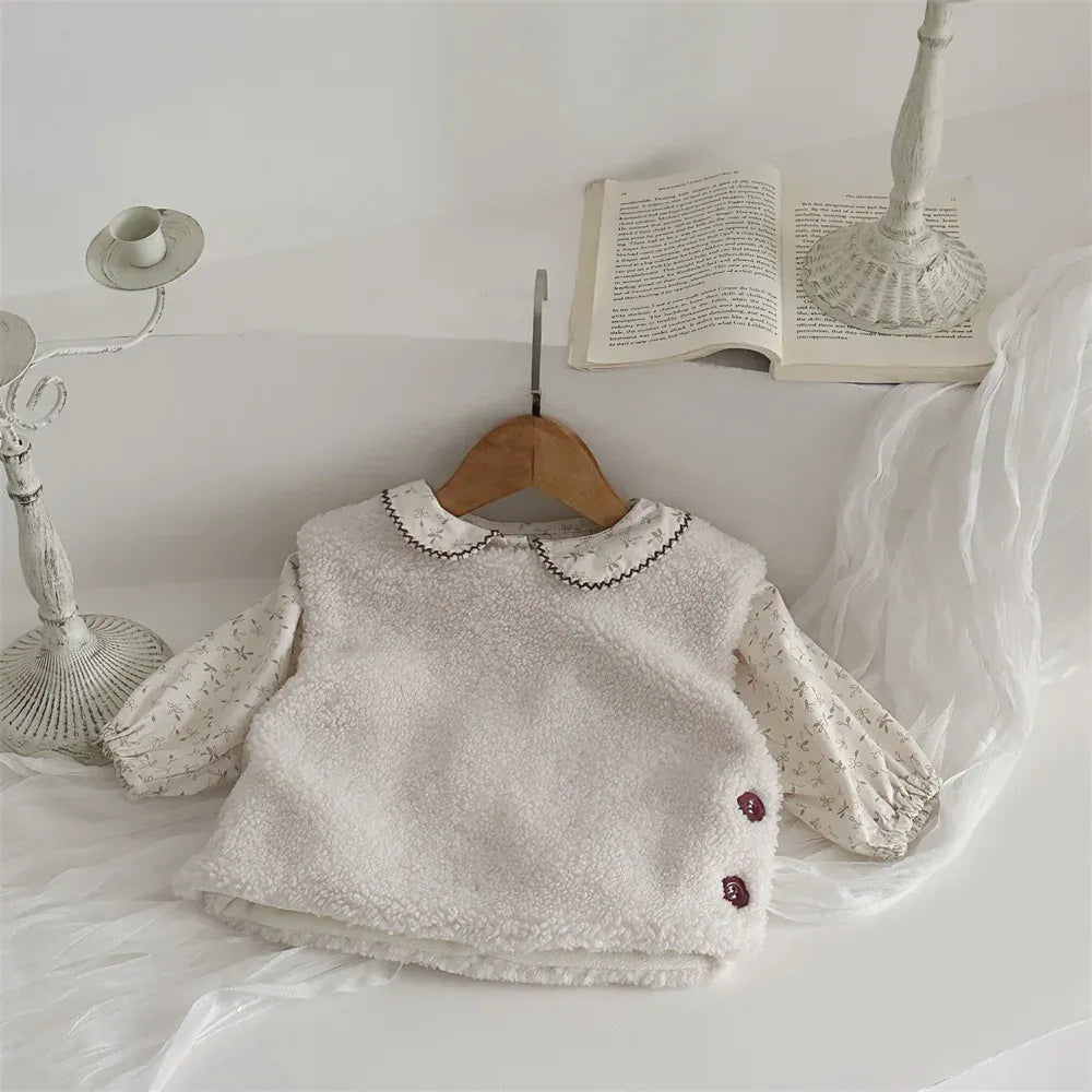 ベスト ベビーベスト ボアフリースもこもこジレベスト【mh0008014】