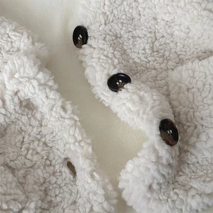 ベスト ベビーベスト ボアフリースもこもこ前あきベスト【mh0008015】