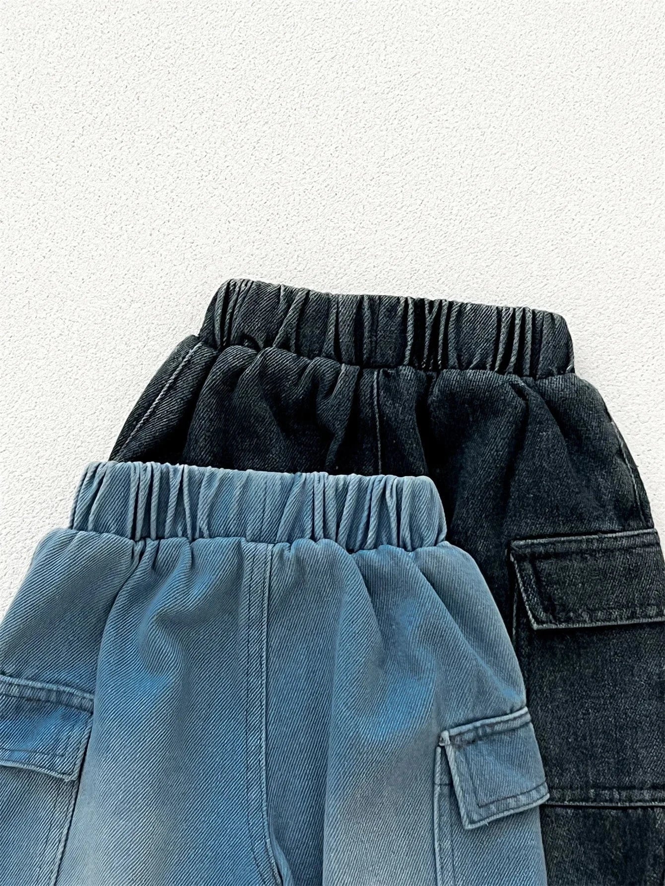 デニムパンツ ベビーキッズパンツ デニムルーズカーゴパンツジーンズ【mh0008018】