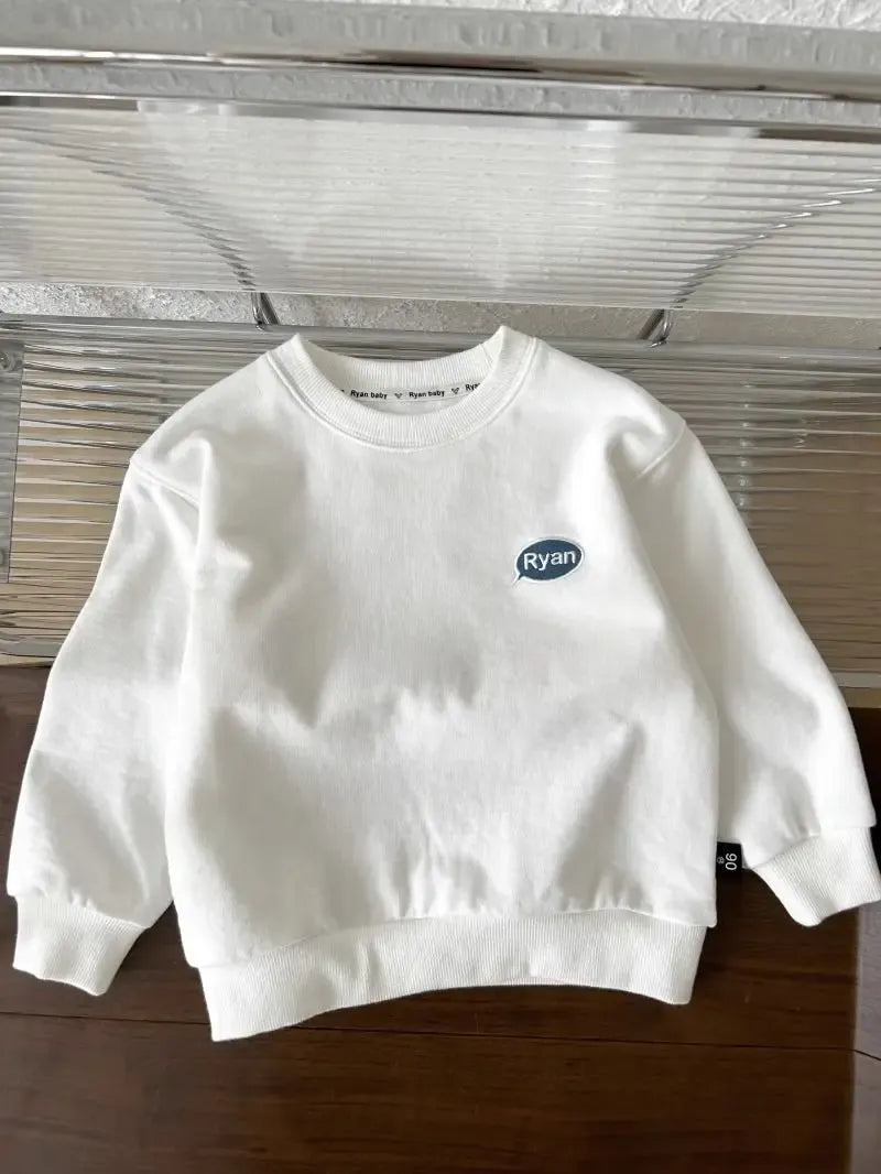 トレーナー・フーディ キッズトップス バック刺繍長袖スウェットシャツ【mh0008034】