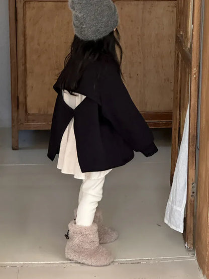 トレーナー・フーディ キッズトップス フリースイレギュラーヘムドッキング長袖スウェットプルオーバー【mh0008083】