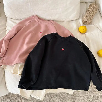 トレーナー・フーディ キッズトップス フリースイレギュラーヘムドッキング長袖スウェットプルオーバー【mh0008083】