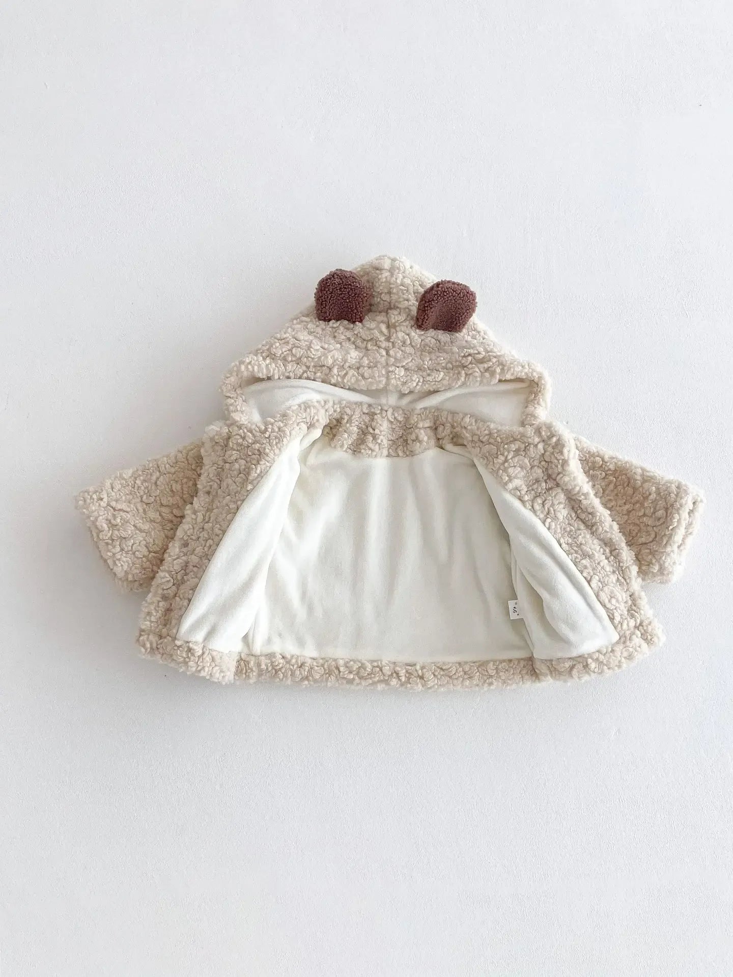 ショートコート・ジャケット・ジャンパー ベビーキッズアウター 耳付きフーディボアフリースジャケットコート【mh0008096】