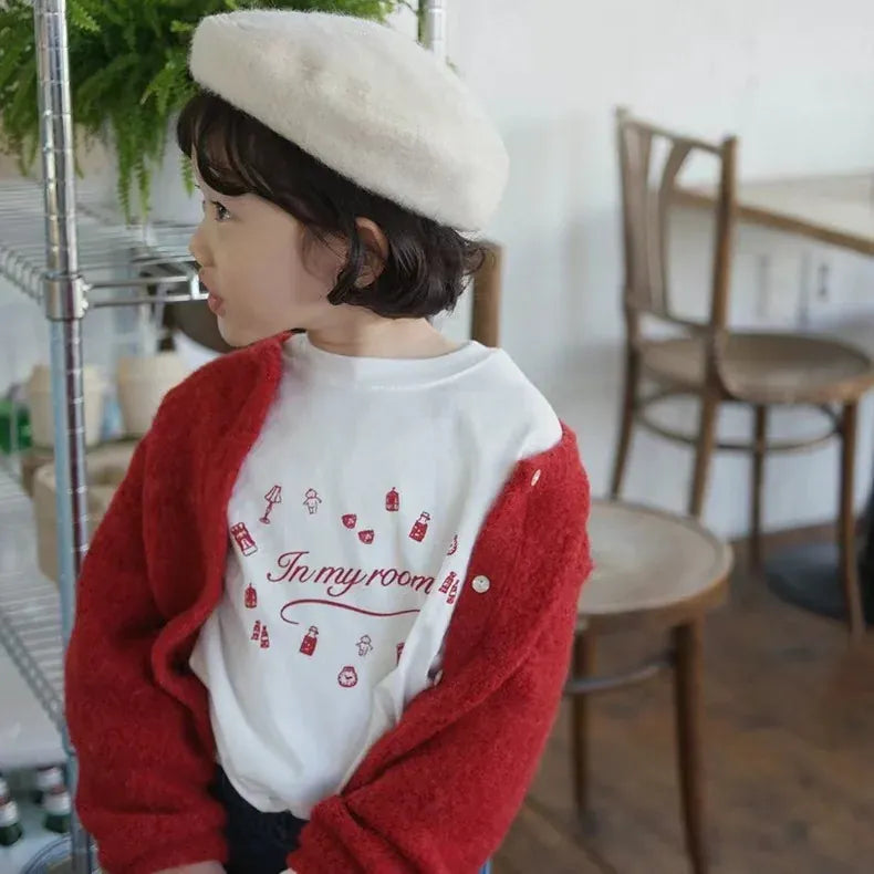 カーディガン・パーカー キッズカーディガン モヘアタッチニットジャケット【mh0008108】