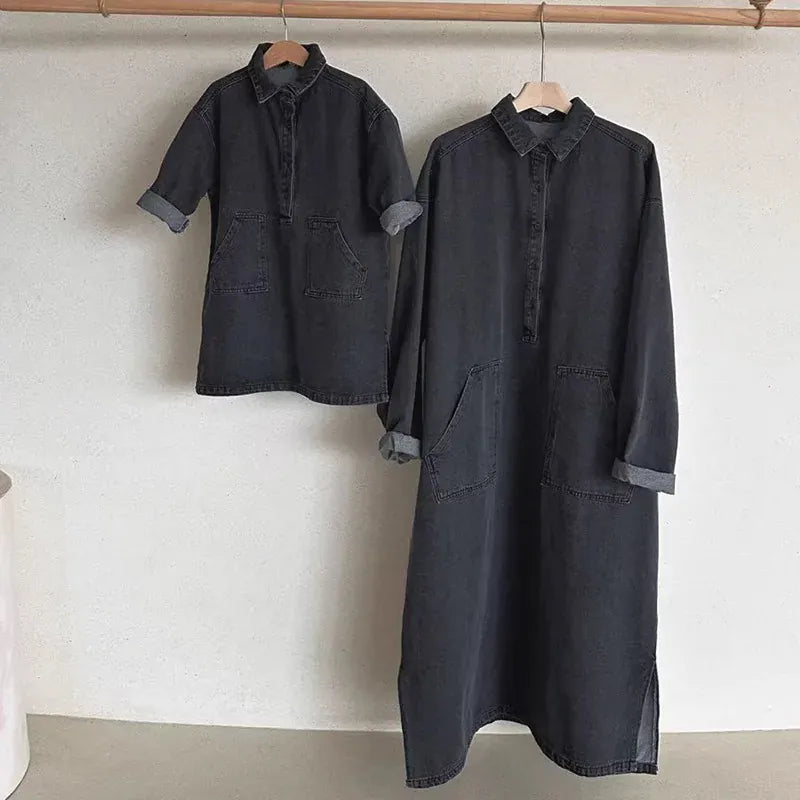 長袖ワンピース キッズワンピース コーデュロイ長袖シャツワンピース【mh0008208】