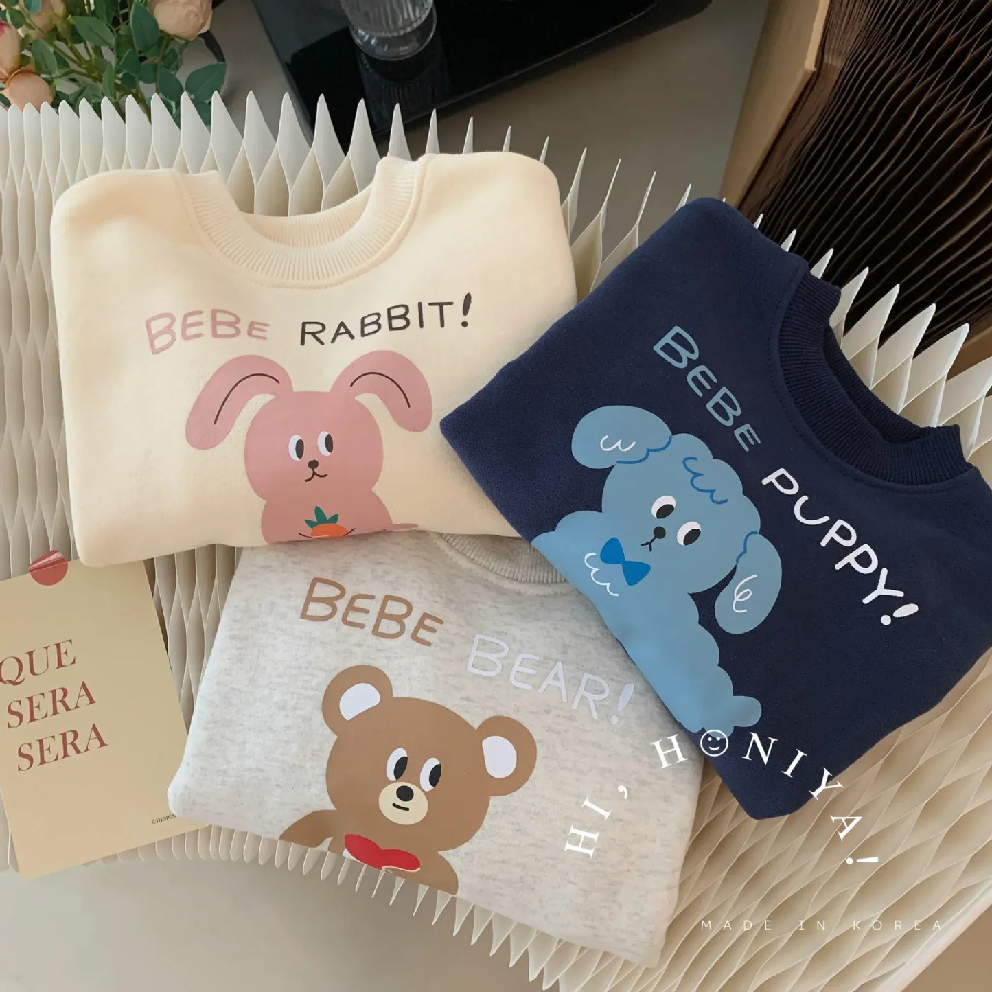 トレーナー・フーディ キッズトップス 犬ドッグパピープリント長袖スウェットシャツ【mh0008217】