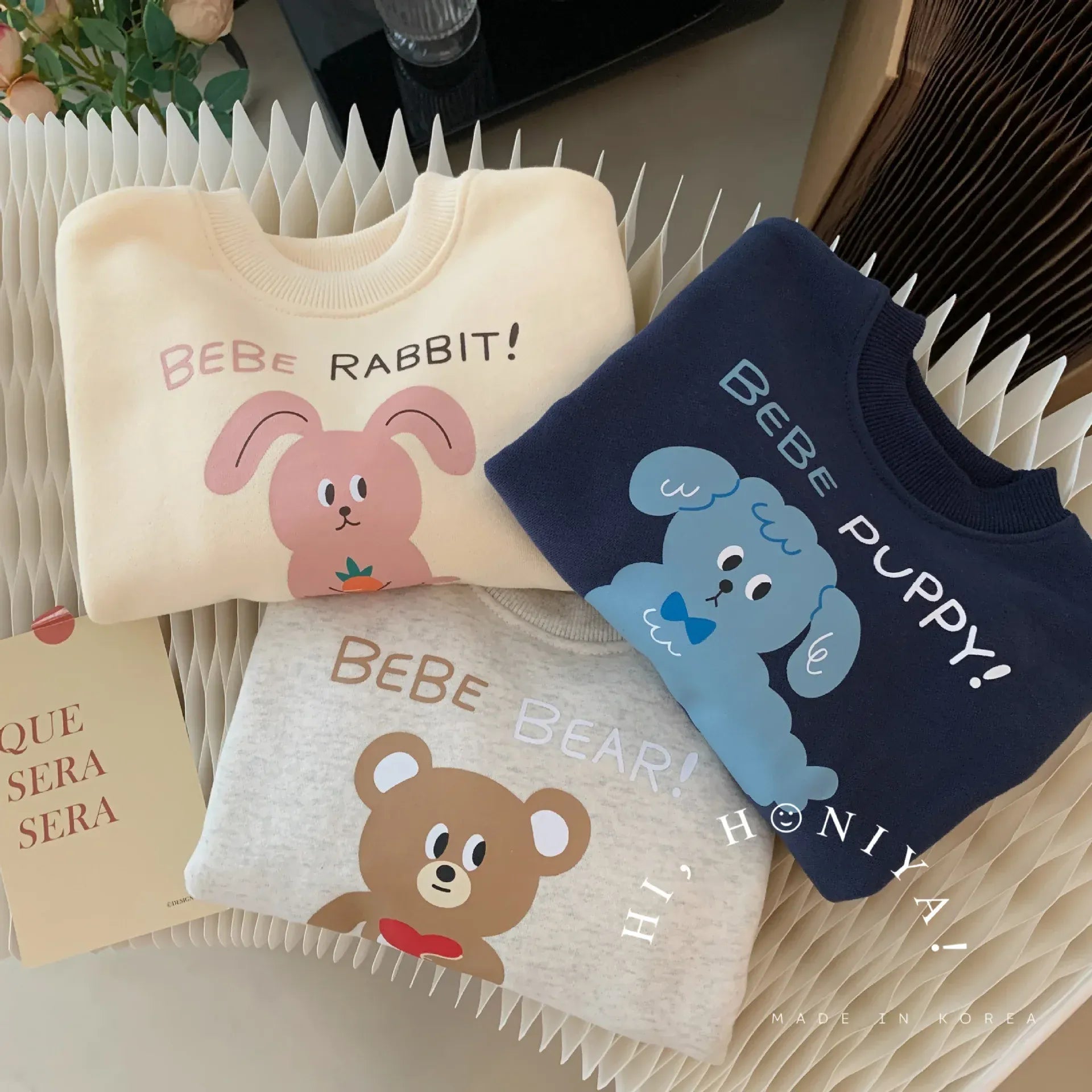 トレーナー・フーディ キッズトップス 犬ドッグパピープリント長袖スウェットシャツ【mh0008217】